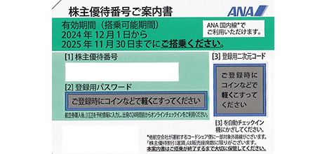 ANA（全日空） 株主優待券